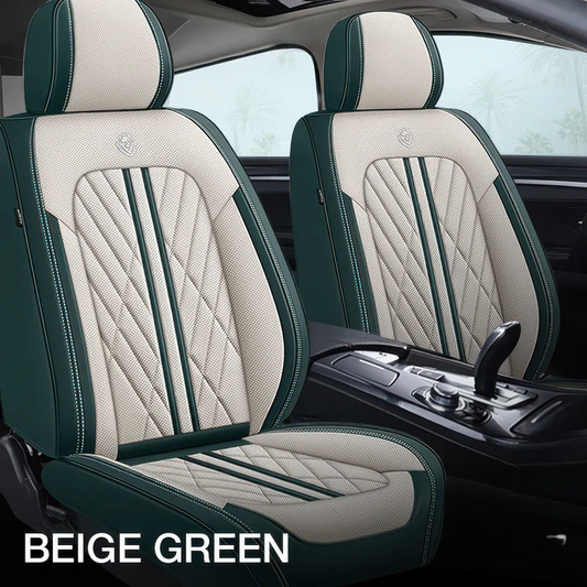 Beige Green Comfort Guard Car Seat Covers