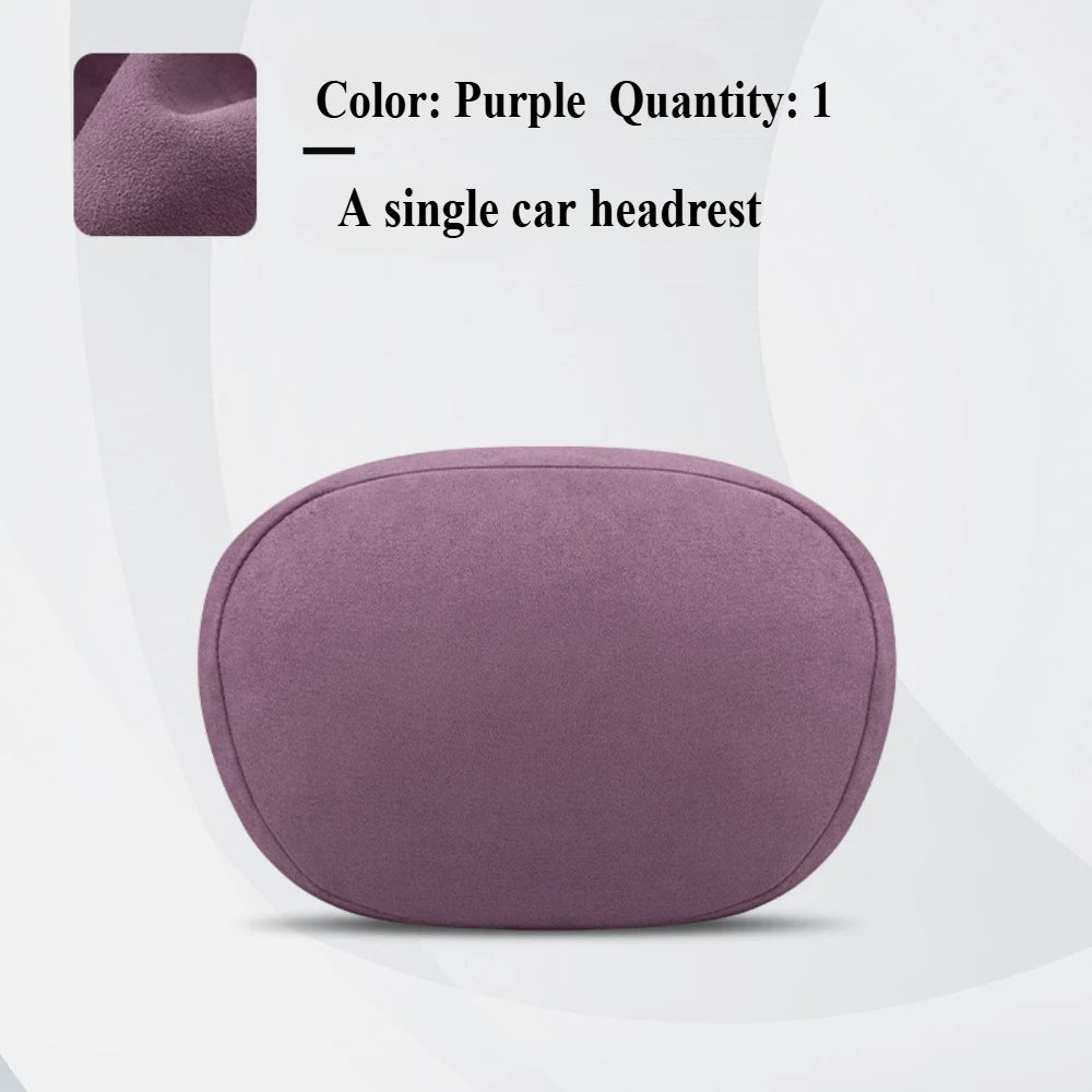 For Tesla Model 3 Model Y Juniper Model S Model X Suede Car headrest backrest Lumbar Cushion Back Cushion Car Accessories