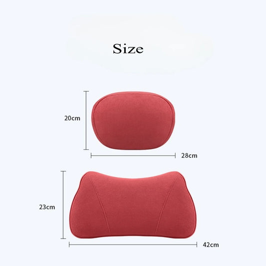 For Tesla Model 3 Model Y Juniper Model S Model X Suede Car headrest backrest Lumbar Cushion Back Cushion Car Accessories