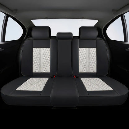 Beige Black Comfort Guard Car Seat Covers