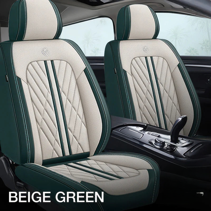 Beige Green Comfort Guard Car Seat Covers