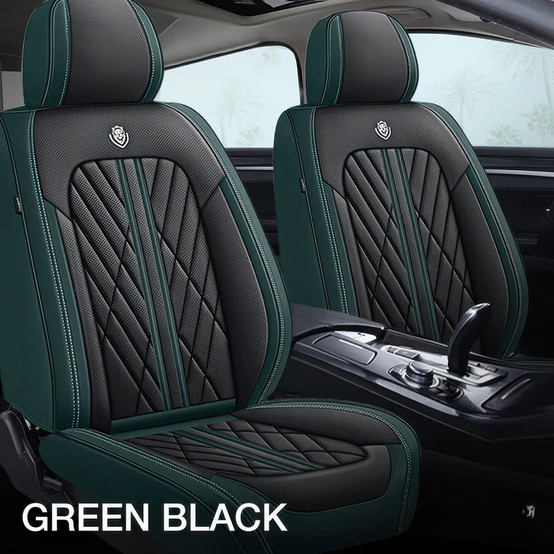 Green & Black Comfort Guard Car Seat Covers