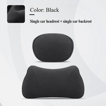 For Tesla Model 3 Model Y Juniper Model S Model X Suede Car headrest backrest Lumbar Cushion Back Cushion Car Accessories