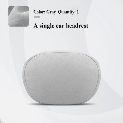 For Tesla Model 3 Model Y Juniper Model S Model X Suede Car headrest backrest Lumbar Cushion Back Cushion Car Accessories