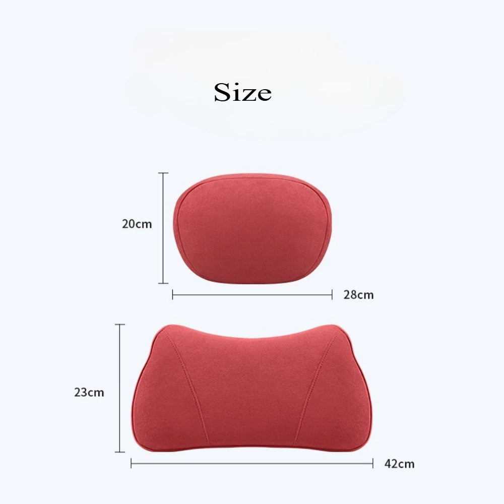 For Tesla Model 3 Model Y Juniper Model S Model X Suede Car headrest backrest Lumbar Cushion Back Cushion Car Accessories