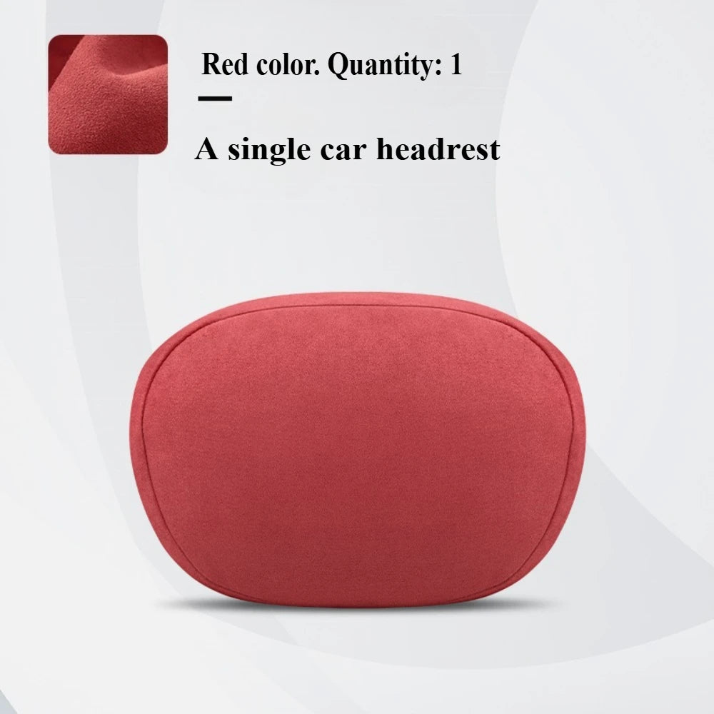 For Tesla Model 3 Model Y Juniper Model S Model X Suede Car headrest backrest Lumbar Cushion Back Cushion Car Accessories
